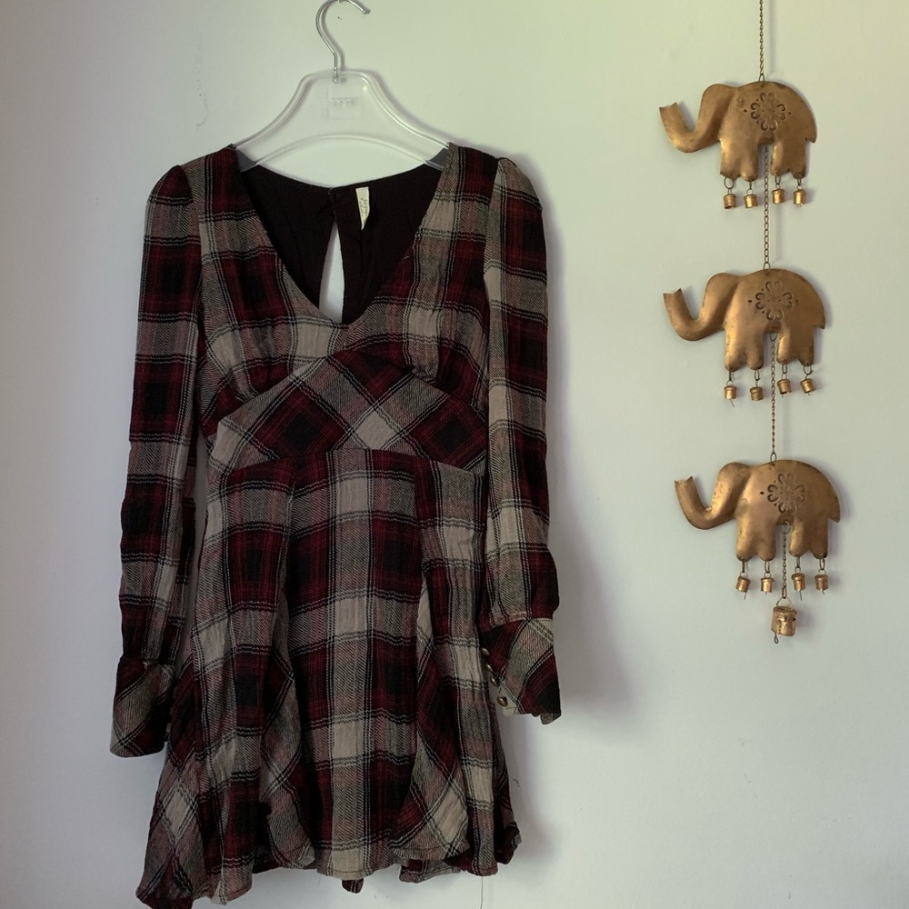 Plaid Free People Dress